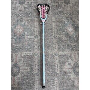 Harrow Solo Womens Lacrosse Stick Blue Pink Mesh Pocket Complete Girl Lax 42.5”